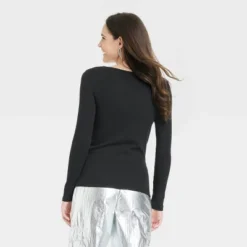 Women's Long Sleeve Slim Fit T-Shirt - A New Day™