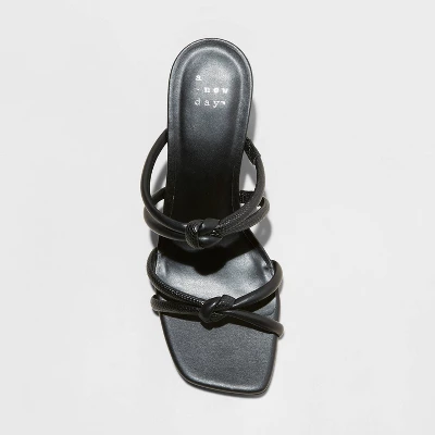 Women's Romy Knotted Heels - A New Day™ Jet Black 4 Women's Romy Knotted Heels - A New Day™ Jet Black - Image 2