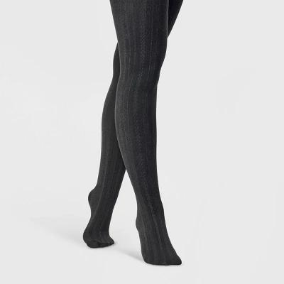 Women's Cable Fleece Lined Tights - A New Day™ 4 Women's Cable Fleece Lined Tights - A New Day™ - Image 2