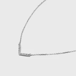 Sterling Silver Cubic Zirconia Chevron Chain Necklace - A New Day™ Silver 7 Sterling Silver Cubic Zirconia Chevron Chain Necklace - A New Day™ Silver -A New Day™ GUEST c5b1eaae 64ff 4a80 a9bb 7fadf992e7f6