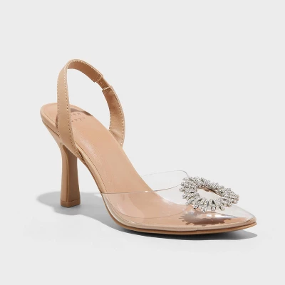 Women's Misty Slingback Heels - A New Day™ Clear 5 Women's Misty Slingback Heels - A New Day™ Clear - Image 4
