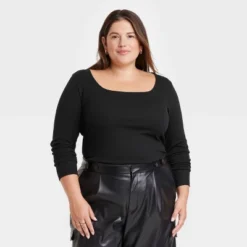 Women's Long Sleeve Slim Fit T-Shirt - A New Day™ 10 Women's Long Sleeve Slim Fit T-Shirt - A New Day™ -A New Day™ GUEST cb0bfca3 e85a 41a8 a9a8 1cc34312eb72