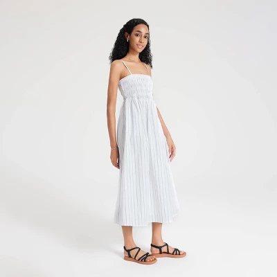Women's Smocked Midi Slip Dress - A New Day™ 4 Women's Smocked Midi Slip Dress - A New Day™ - Image 2
