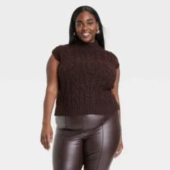 Women's Crewneck Cropped Sweater Vest - A New Day™ 9 Women's Crewneck Cropped Sweater Vest - A New Day™ -A New Day™ GUEST ccf8d08f 4745 417f afe1 45e29d20e9df