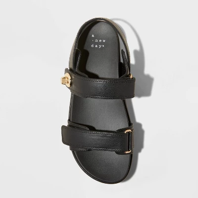 Women's Tanner Platform Double Band Sandals - A New Day™ 4 Women's Tanner Platform Double Band Sandals - A New Day™ - Image 2