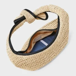 Straw Mini Bow Bag Clutch - A New Day™ Beige: Woven Paper Handbag, Single Handle, Unstructured Design -A New Day™ GUEST d2e9418c 0c72 4d39 88e9 55e450c53e81