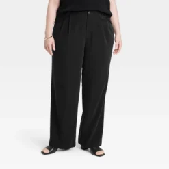 Women's High-Rise Relaxed Fit Full Length Baggy Wide Leg Trousers - A New Day™ 12 Women's High-Rise Relaxed Fit Full Length Baggy Wide Leg Trousers - A New Day™ -A New Day™ GUEST d3a1c81d 9228 49b1 9990 99f55814bd88