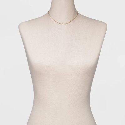 14K Gold Plated 16" Paperlink Chain Necklace - A New Day™ 3 14K Gold Plated 16" Paperlink Chain Necklace - A New Day™