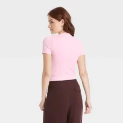 Women's Slim Fit Short Sleeve Seamless Baby T-Shirt - A New Day™