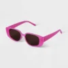Women's Plastic Angular Rectangle Sunglasses - A New Day™ Light Pink 2 Women's Plastic Angular Rectangle Sunglasses - A New Day™ Light Pink -A New Day™ GUEST d7d26195 a178 4f0d a632 fd5f939feafa