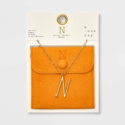 Gold Dipped Scattered Cubic Zirconia Initial Pendant Necklace - A New Day™ Gold 38 Gold Dipped Scattered Cubic Zirconia Initial Pendant Necklace - A New Day™ Gold -A New Day™ GUEST d9290663 910a 4a44 81d0 9b8ef5982b49