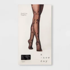Women's Viney Floral Tights - A New Day™