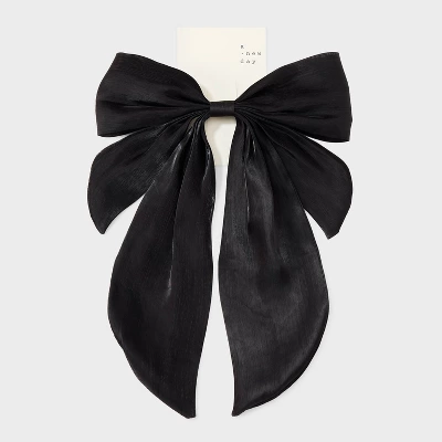 Bow Hair Barrette - A New Day™ Black 3 Bow Hair Barrette - A New Day™ Black
