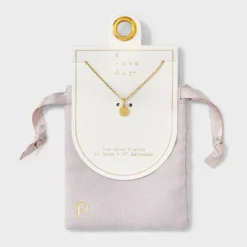 14K Gold Plated Round Initial Pendant Necklace - A New Day™ 40 14K Gold Plated Round Initial Pendant Necklace - A New Day™ -A New Day™ GUEST dc23885e 1d8c 4e4d a360 e97852715e1d