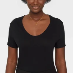 14K Gold Plated Round Initial Pendant Necklace - A New Day™