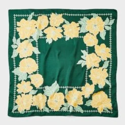 Floral Printed Scarf - A New Day™ Green