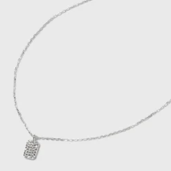 Sterling Silver Cubic Zirconia Tag Pendant Necklace - A New Day™ Silver 7 Sterling Silver Cubic Zirconia Tag Pendant Necklace - A New Day™ Silver -A New Day™ GUEST df5d3405 bf77 46a1 b5b6 f32f0713f2e6