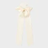Bow With Gold Center Hair Clip - A New Day™ Ivory