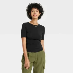 Women's Elbow Sleeve Slim Fit Crew Neck T-Shirt - A New Day™ -A New Day™ GUEST e5341373 fea0 4e69 a995 230cbc9ba00b