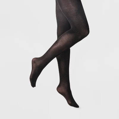 Women's 2pk 50D Opaque Tights - A New Day Black 4 Women's 2pk 50D Opaque Tights - A New Day Black - Image 2