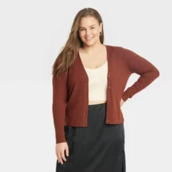 Women's Fine Gauge Ribbed Cardigan - A New Day™ -A New Day™ GUEST e725e464 c213 40cf b1b2 f76b30d26ef3