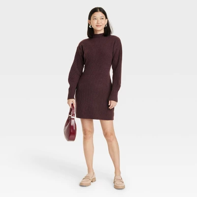 Women's Long Sleeve Sweater Dress - A New Day™ 4 Women's Long Sleeve Sweater Dress - A New Day™ - Image 2