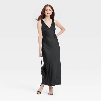 Women's Satin Slip Maxi Dress - A New Day™ 4 Women's Satin Slip Maxi Dress - A New Day™ - Image 2