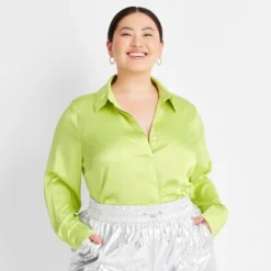 Women's Long Sleeve Button-Front Shirt - A New Day™ -A New Day™ GUEST e9f15170 5b71 4d07 85d4 ba5a5dcd18c6