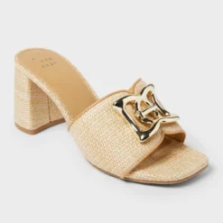 Women's Arden Raffia Ornamented Block Heels With Memory Foam Insole - A New Day™ Tan 9 Women's Arden Raffia Ornamented Block Heels With Memory Foam Insole - A New Day™ Tan -A New Day™ GUEST ea50820e 0739 4974 baad 04757559005a