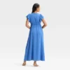 Women's Flutter Short Sleeve Maxi A-Line Dress - A New Day™ -A New Day™ GUEST eac4f03c cb3d 4856 88ad 1ed95f4cad61