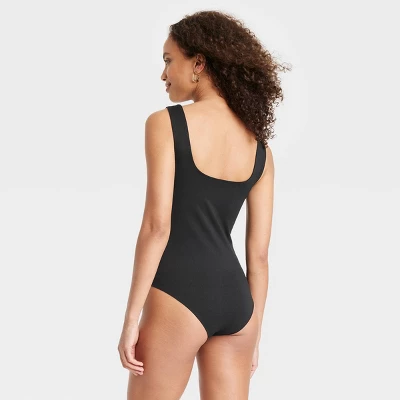 Women's Square Neck Sleeveless Bodysuit - A New Day™ 3 Women's Square Neck Sleeveless Bodysuit - A New Day™
