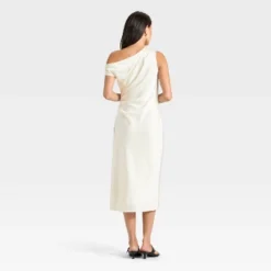 Women's Satin Maxi Dress - A New Day™ Cream