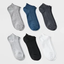 Women's Pointelle Lettuce Edge 6pk Low Cut Socks - A New Day™ 4-10 8 Women's Pointelle Lettuce Edge 6pk Low Cut Socks - A New Day™ 4-10 -A New Day™ GUEST edae4362 9236 4933 8b33 6dc289a77341