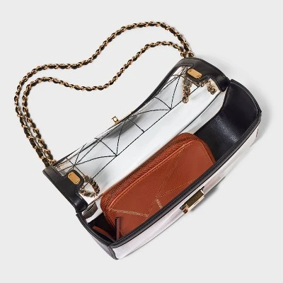 Elongated Refined Crossbody Bag - A New Day™ Clear: Shell, Adjustable Strap, Structured Design 5 Elongated Refined Crossbody Bag - A New Day™ Clear: Shell, Adjustable Strap, Structured Design - Image 3