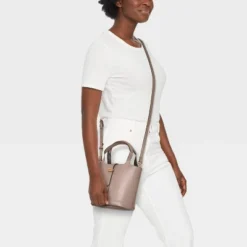 Mini Tulip Tote Handbag With Crossbody Strap - A New Day™