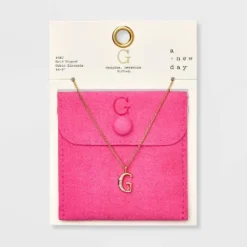 Gold Dipped Cubic Zirconia Initial Pendant Necklace - A New Day™ Gold 31 Gold Dipped Cubic Zirconia Initial Pendant Necklace - A New Day™ Gold -A New Day™ GUEST ef036168 10ba 4431 a817 cf751b71e8a3
