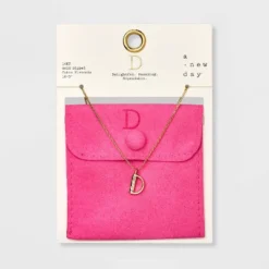 Gold Dipped Cubic Zirconia Initial Pendant Necklace - A New Day™ Gold 28 Gold Dipped Cubic Zirconia Initial Pendant Necklace - A New Day™ Gold -A New Day™ GUEST f2e949d1 9192 4404 a566 df63b4e7d8a8