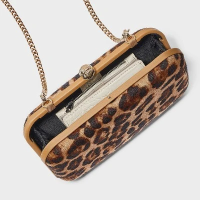 Minaudiere Clutch Crossbody Bag - A New Day™ Leopard 5 Minaudiere Clutch Crossbody Bag - A New Day™ Leopard - Image 3