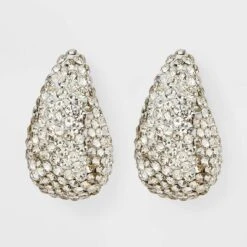 Rhinestone Embedded Teardrop Earrings - A New Day™ 9 Rhinestone Embedded Teardrop Earrings - A New Day™ -A New Day™ GUEST f6321985 8975 473d 848f 6d1d5d632605