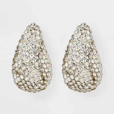 Rhinestone Embedded Teardrop Earrings - A New Day™ 6 Rhinestone Embedded Teardrop Earrings - A New Day™ - Image 4