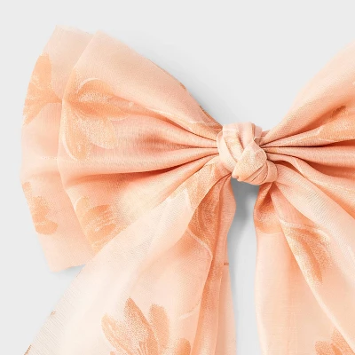 Chiffon Floral Double Bow Hair Barrette - A New Day™ 4 Chiffon Floral Double Bow Hair Barrette - A New Day™ - Image 2