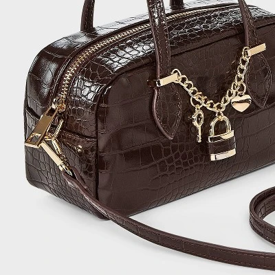 Small Satchel Crossbody Bag - A New Day™ Brown 6 Small Satchel Crossbody Bag - A New Day™ Brown - Image 4