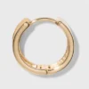 Medium Huggie Hoop Earrings - A New Day™ Gold: Clip-In Clasp, Brass, Nickel-Free, 0.59" Diameter, Single Pair -A New Day™ GUEST fccb7079 386b 4995 b6eb 8576a3fb9750