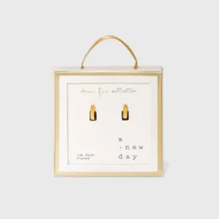 14K Gold Plated Huggie Hoop Earrings - A New Day™ -A New Day™ GUEST fced8e42 4d63 43cd b450 646cdfc3ff8e